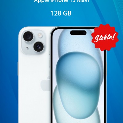 iPhone 15 128 GB Akıllı Telefon Mavi MTP43TU/A