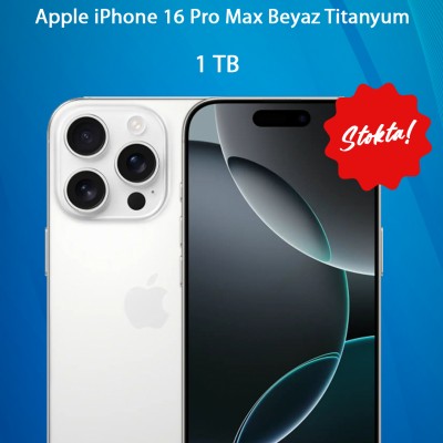 iPhone 16 Pro Max 1TB Akıllı Telefon Beyaz Titanium MYX53TU/A