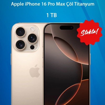 iPhone 16 Pro Max 1TB Akıllı Telefon Desert Titanium MYX63TU/A