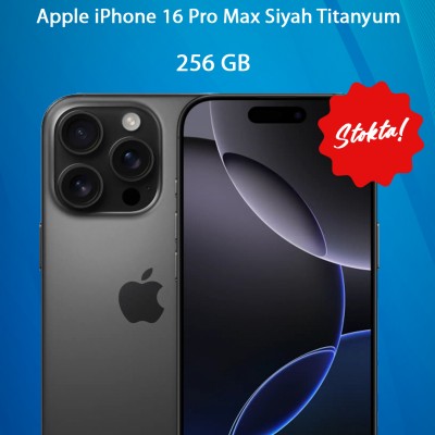 iPhone 16 Pro Max 256GB Akıllı Telefon Siyah Titanium MYWV3TU/A