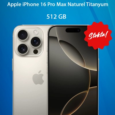 iPhone 16 Pro Max 512GB Akıllı Telefon Natural Titanium MYX33TU/A