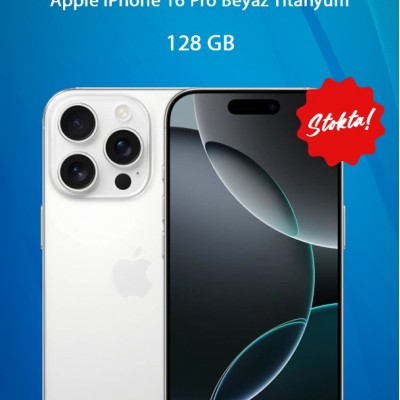 APPLE iPhone 16 Pro 128 GB Akıllı Telefon Beyaz Titanium