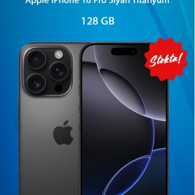 APPLE iPhone 16 Pro 128 GB Akıllı Telefon Siyah Titanium MTUV3TU/A